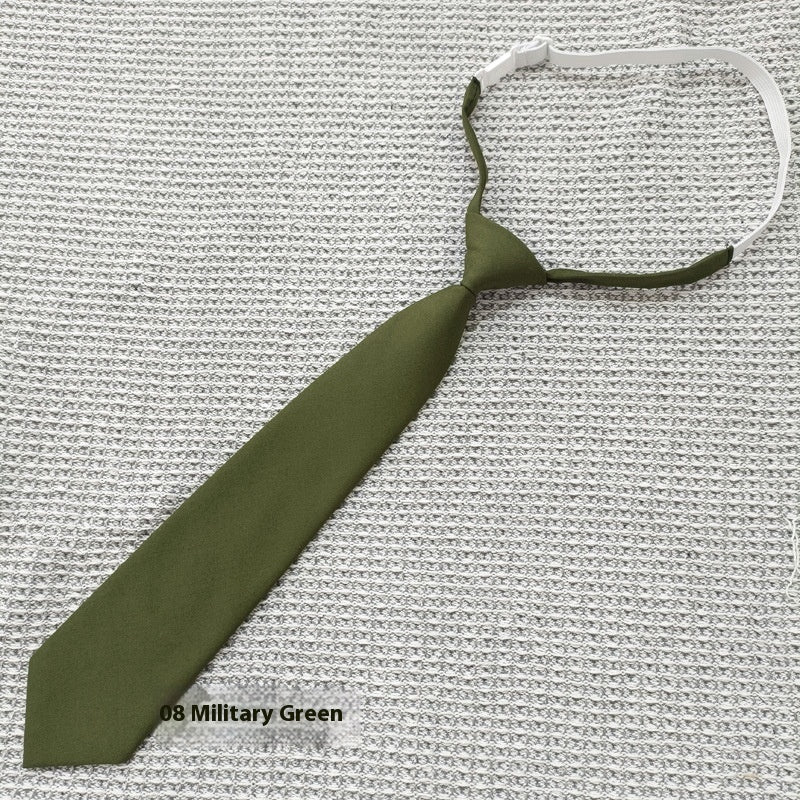 Solid Color Navy Blue Tie Men's Tie