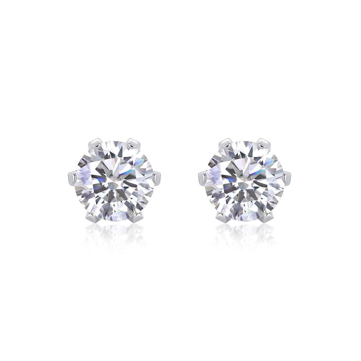Starlight Solo Dance - Premium Moissanite Luxury Fashion Light Luxury Jewelry Silver Stud Earrings S925 Silver Plated Platinum