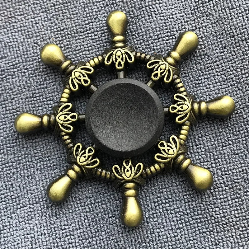 Bronze Color Metal Fidget Spinner R188 Mute Bearing Alloy Hand Spinner Stress Relief Decompression Toys for Kids Adult Gifts