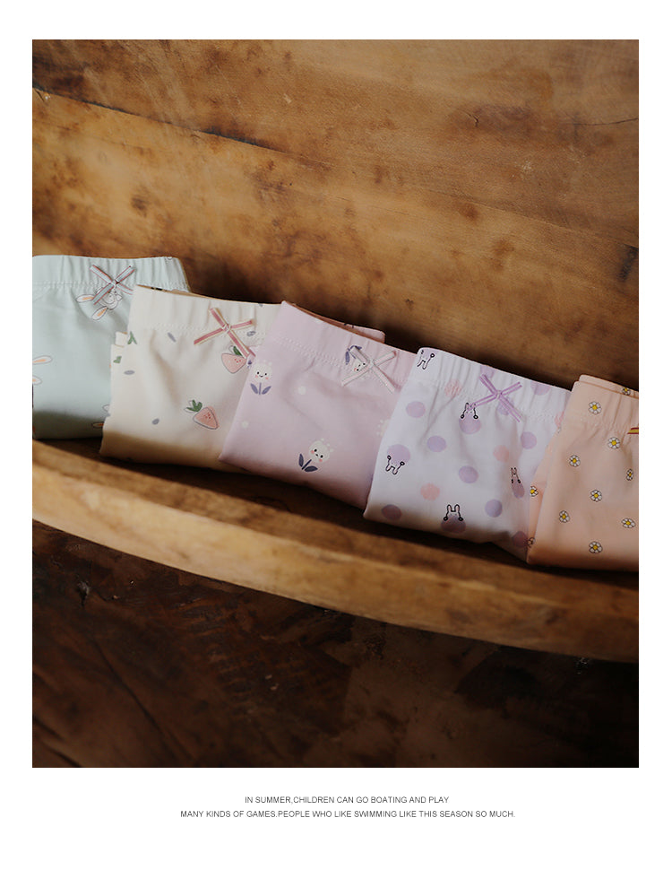 Calzoncillos bóxer de algodón con dibujos animados para niñas, bragas para bebés