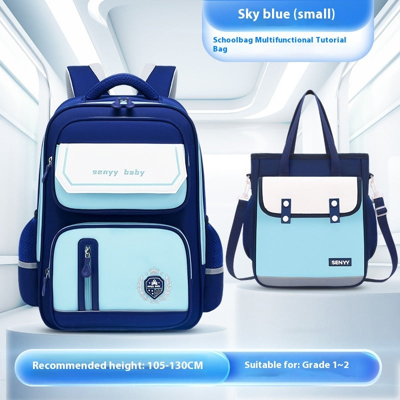 Mochila infantil con protección para la columna vertebral, impermeable, de tela Oxford de gran capacidad