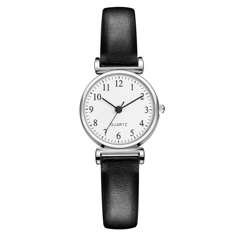 Reloj de cuarzo para estudiantes, pequeño y sencillo, con correa fina.