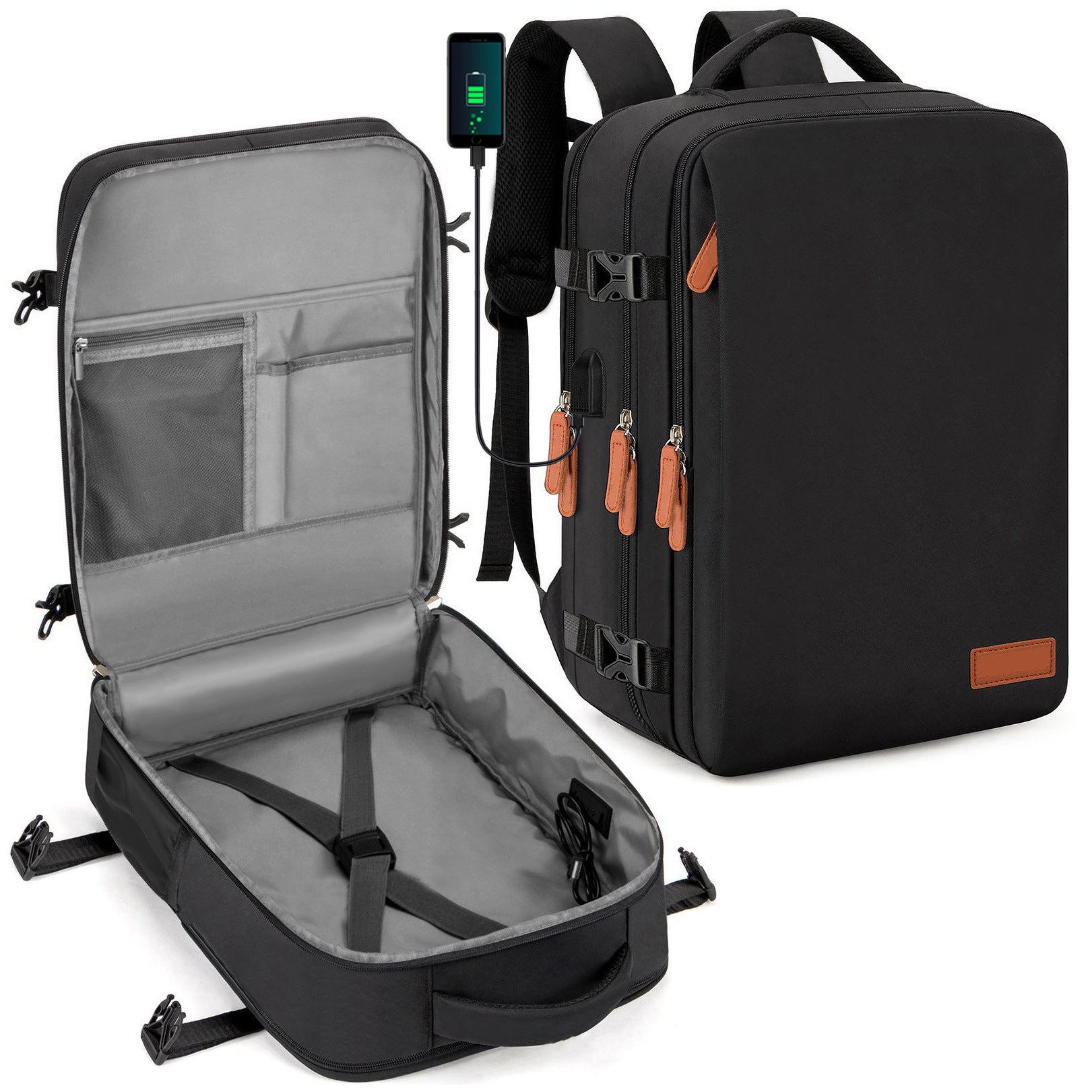 Mochila informal y versátil de tela Oxford para hombre