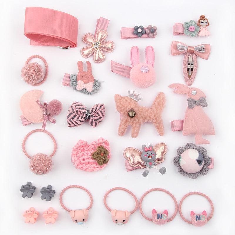 Juego de 24 accesorios para el cabello de princesas de dibujos animados
