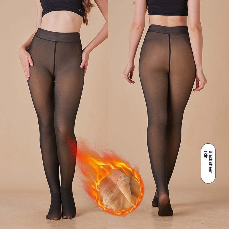 Leggings de alta calidad con transparencias, forro polar y extra gruesos.