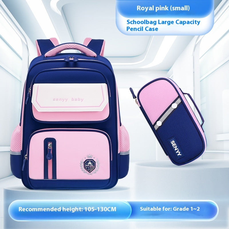 Mochila infantil con protección para la columna vertebral, impermeable, de tela Oxford de gran capacidad