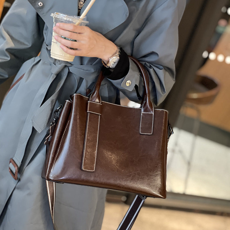 Bolso bandolera y de hombro para mujer, elegante, versátil y de gran capacidad.