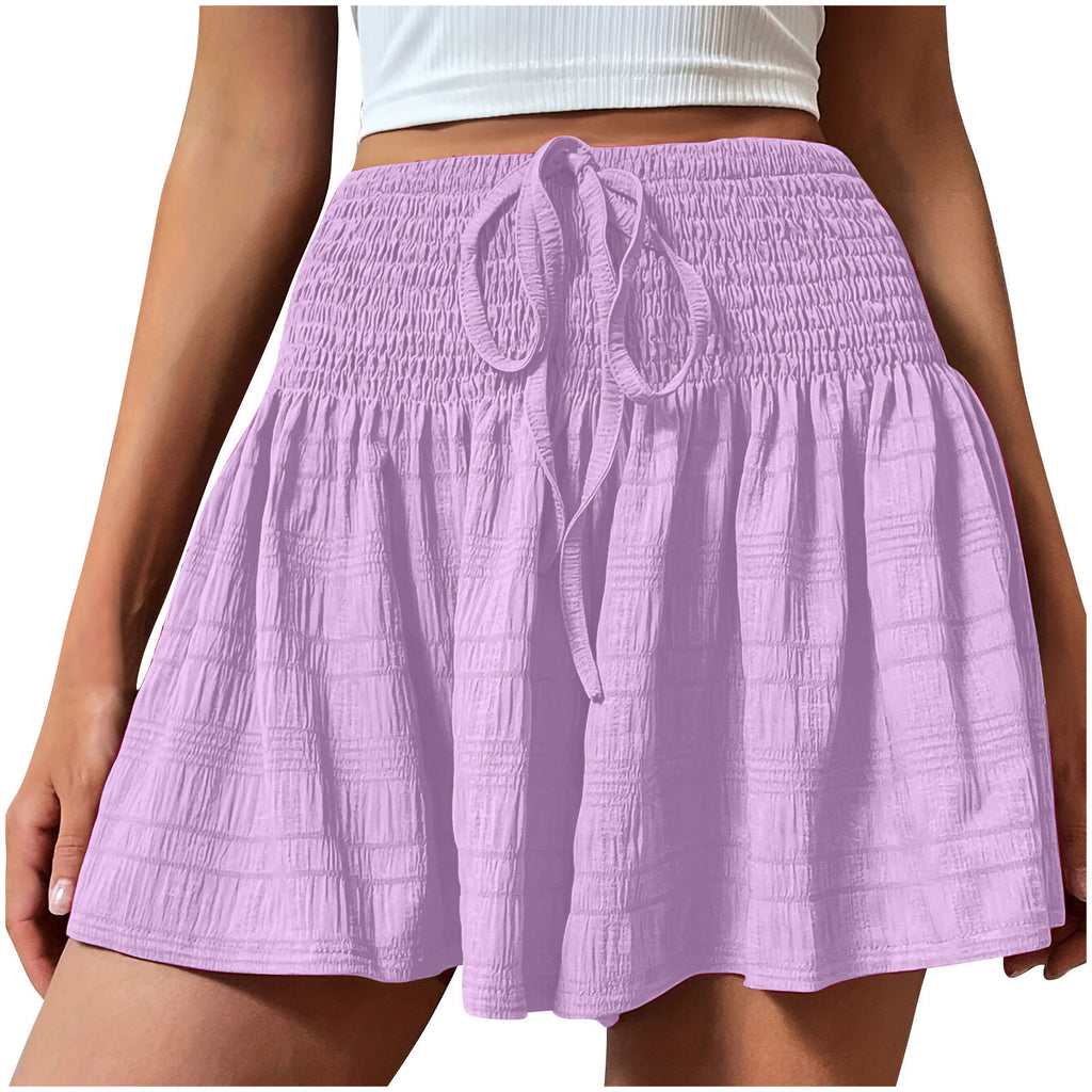 Shorts con cordón elegantes y minimalistas para mujer