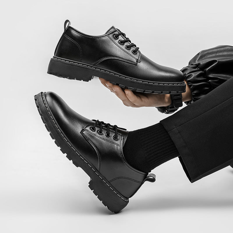 Botas bajas informales impermeables estilo Dr. Martens para hombre