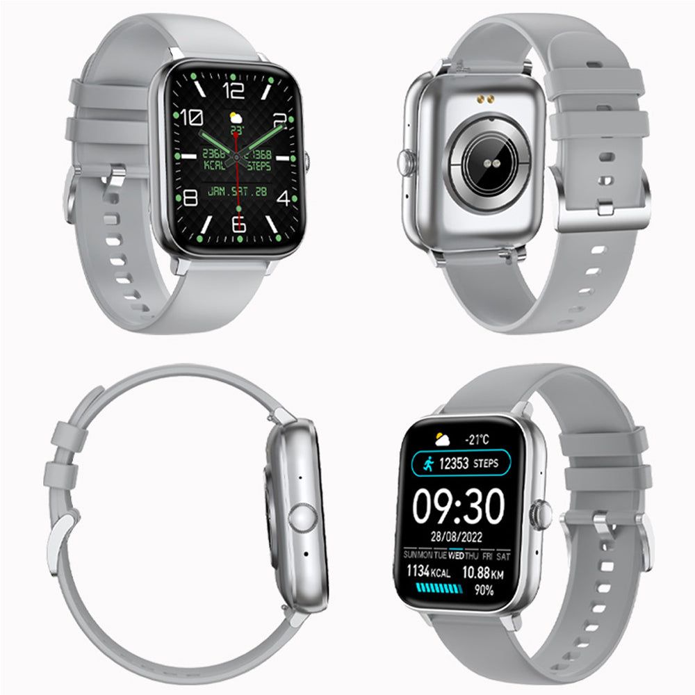 Reloj inteligente para hombre y mujer, 1,83 pulgadas, Bluetooth, monitor de ritmo cardíaco y actividad física