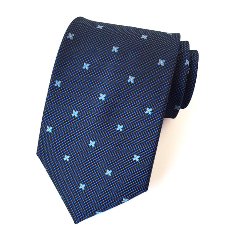 Corbata de jacquard de poliéster para hombre, informal y formal