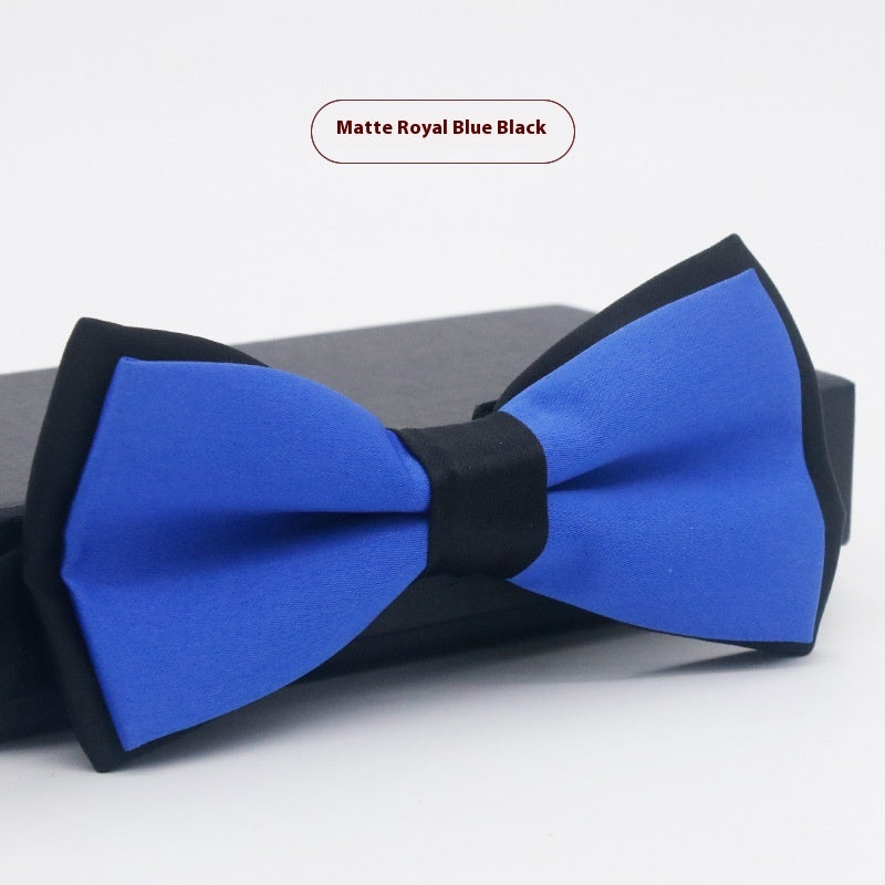Corbata de lazo para novio, de color liso, para boda, negocios, informal, para hombre