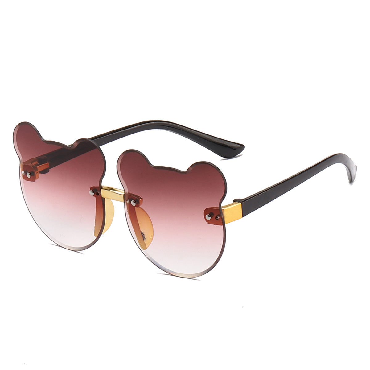 Gafas de sol para niños con orejas de gato y sin marco