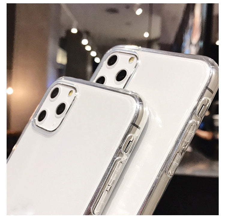 Funda de silicona transparente para teléfono con diseño de mapa de moda