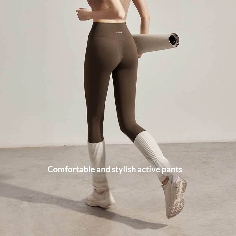 Leggings deportivos de cintura alta para mujer que controlan el abdomen y realzan los glúteos
