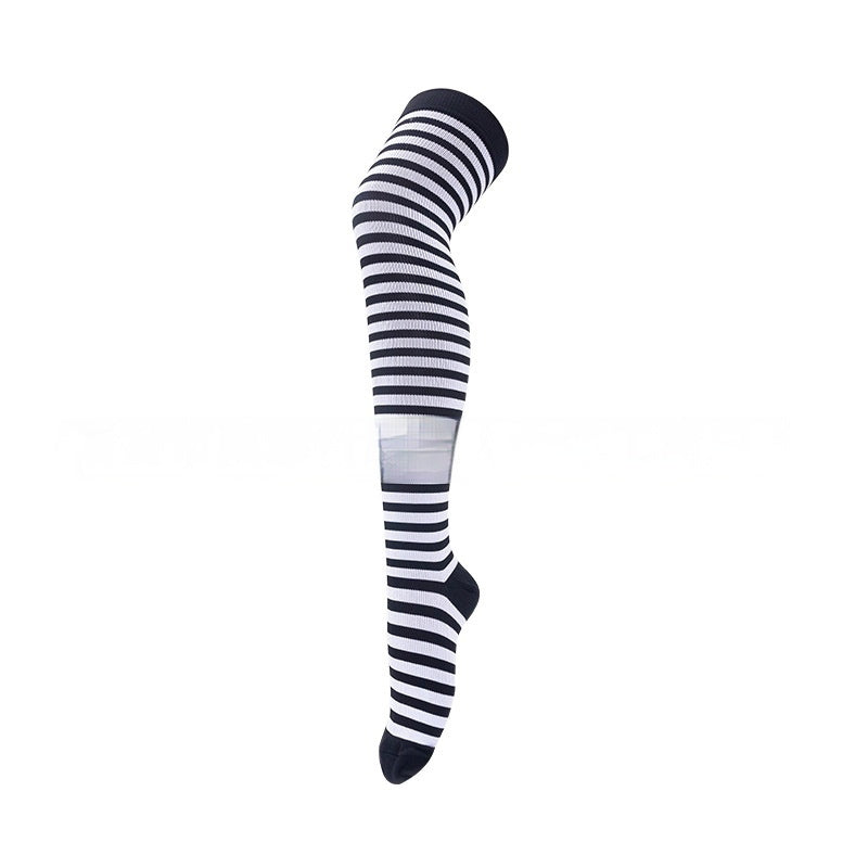New Outdoor Elastic Sports Running Cycling Long Compression Socks