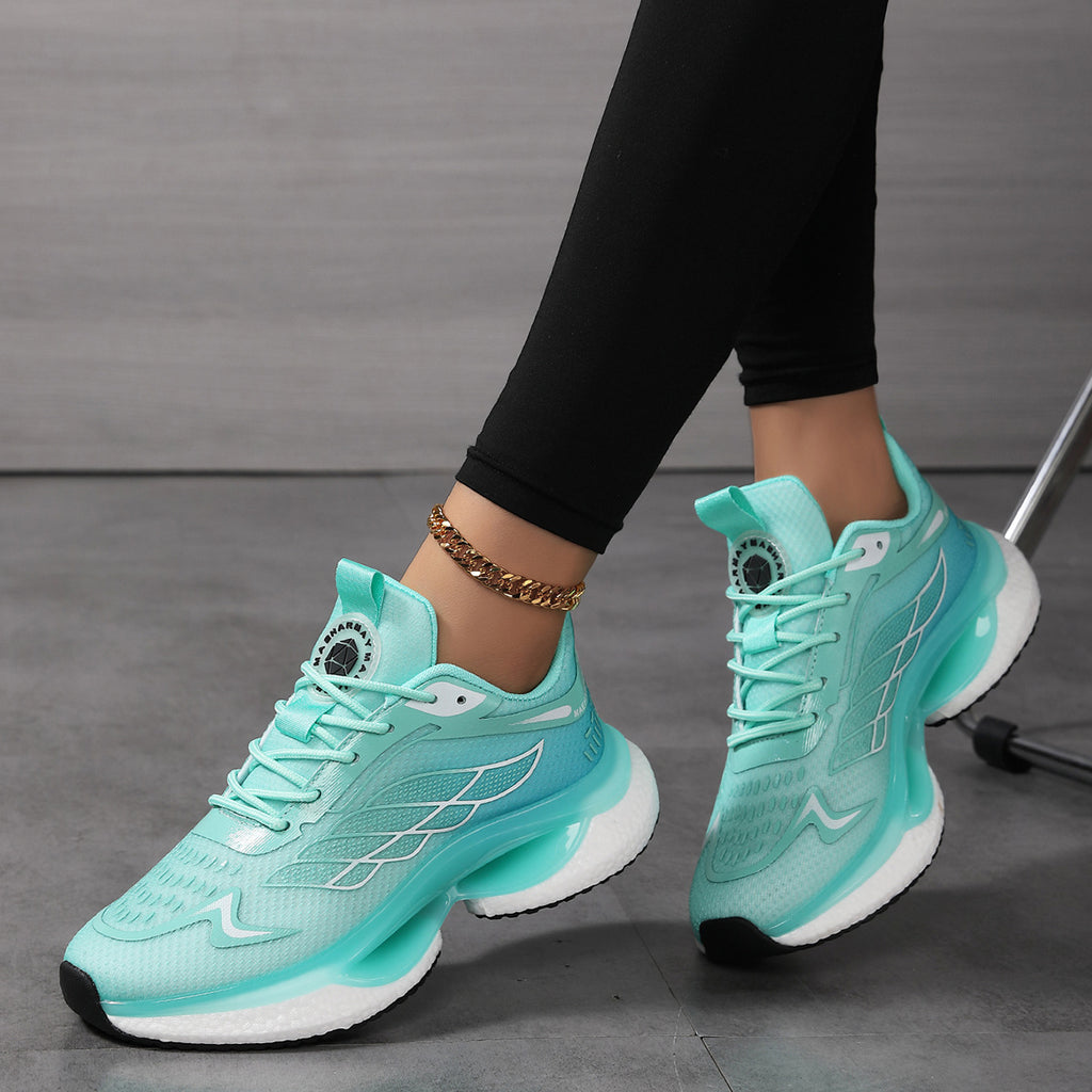 Zapatillas de running ligeras de malla con amortiguación para mujer