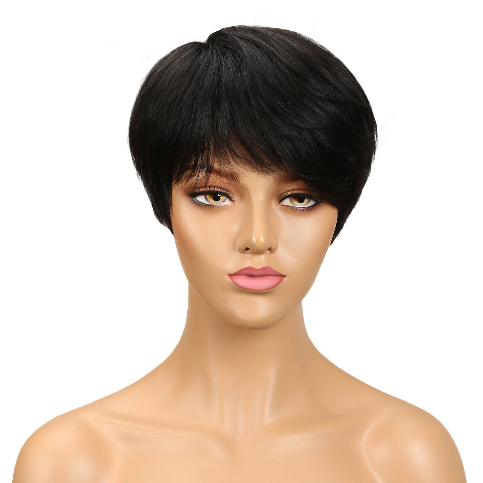 Belleza europea, estilo bob negro