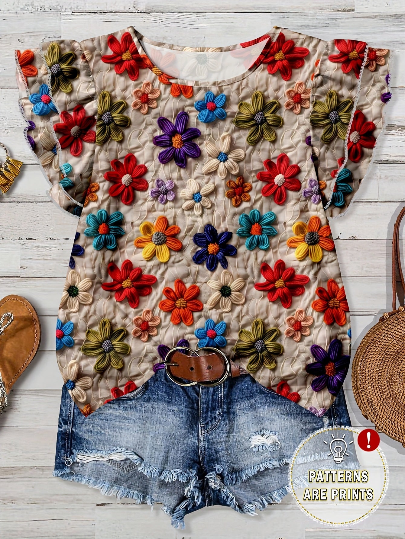 Women's Floral Print Casual Shirt Women's Summer