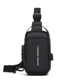 Bolso bandolera de un solo hombro para hombre, impermeable y resistente a la abrasión.