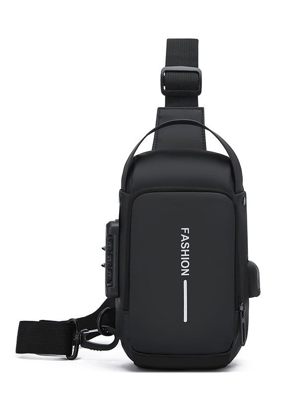 Bolso bandolera de un solo hombro para hombre, impermeable y resistente a la abrasión.