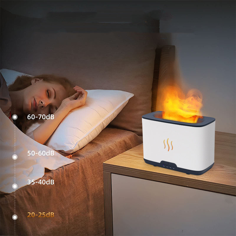 Nuevo humidificador de aromaterapia de llama para escritorio doméstico de gran capacidad para decoración del hogar