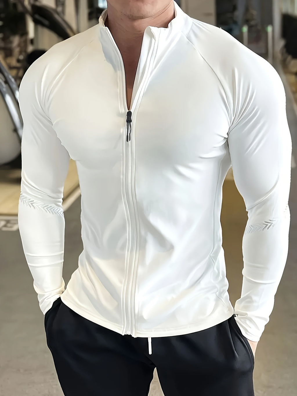 Chaqueta de manga larga ultra transpirable con protección UV para hombre