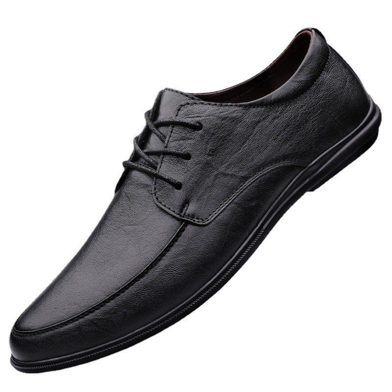 Zapatos casuales de cuero para hombre con suelas suaves