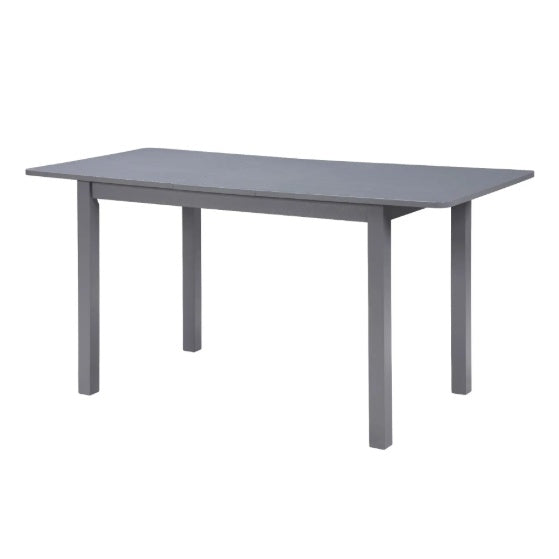 Mesa de comedor extensible de 59 pulgadas, moderna mesa de comedor para 4-8 personas, mesa de cocina de madera, comedor, oficina, sala de estar para espacios pequeños, gris oscuro