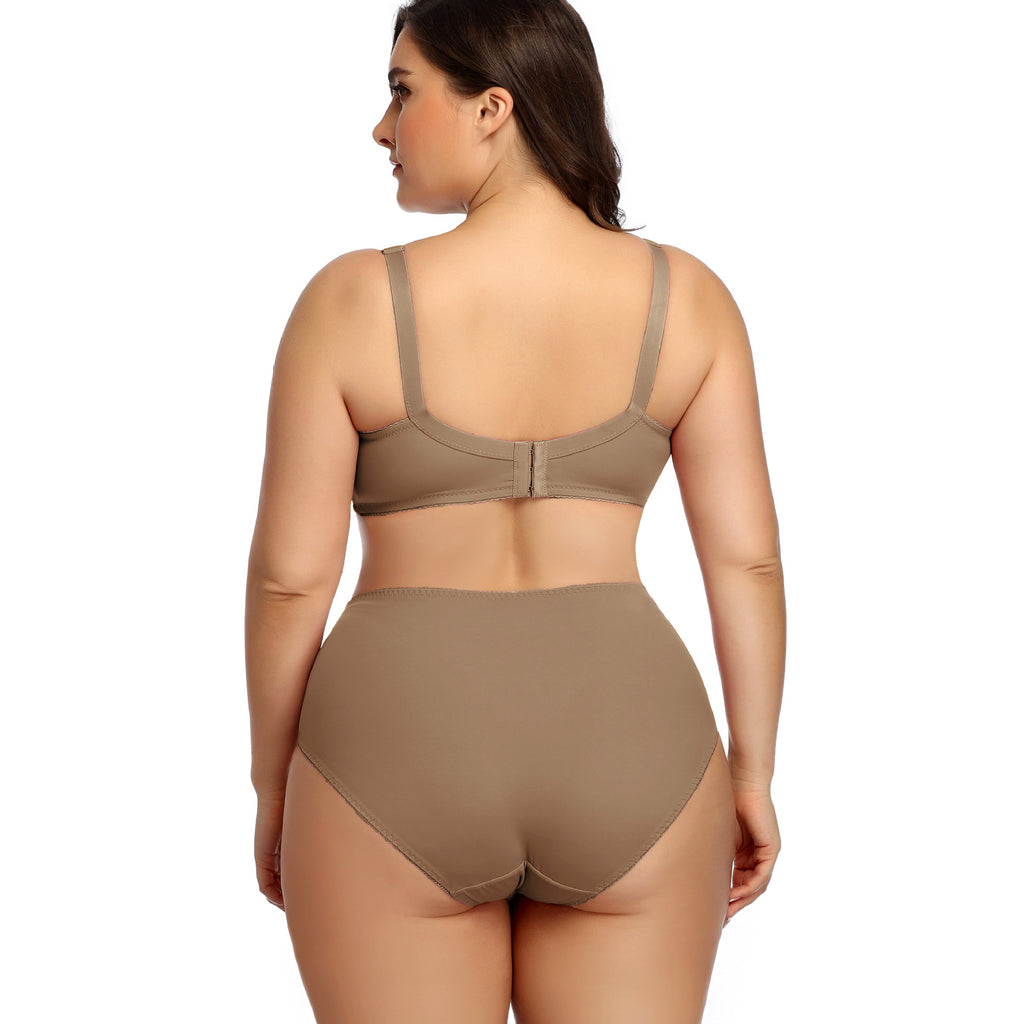 Comfortable Breathable Large Cup Glossy Bra