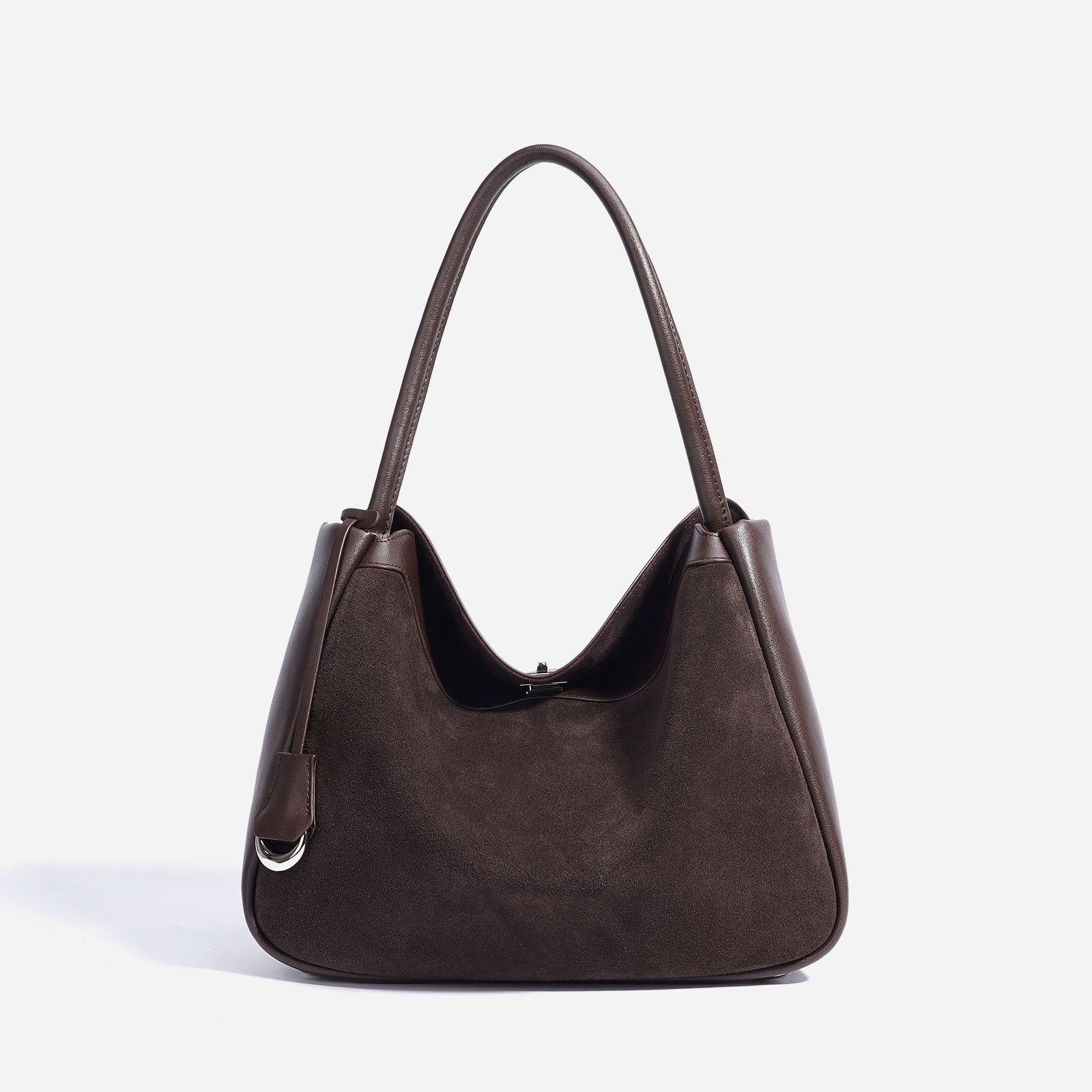 Bolso tote versátil de piel auténtica elaborado con piel de vacuno mate