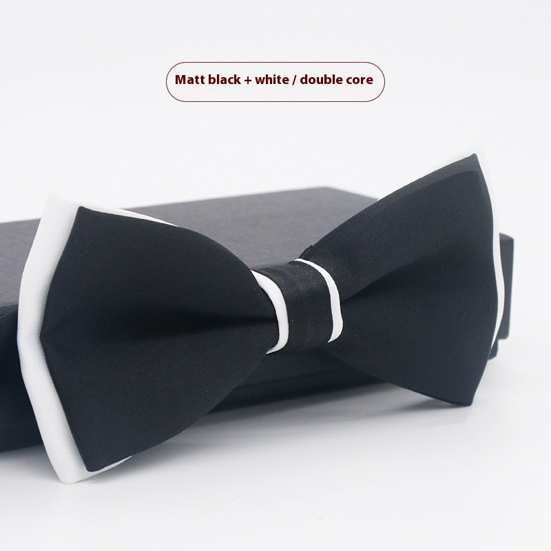 Corbata de lazo para novio, de color liso, para boda, negocios, informal, para hombre
