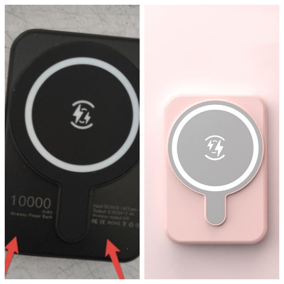 Mini banco de energía inalámbrico magnético de carga rápida de 5000 mAh portátil
