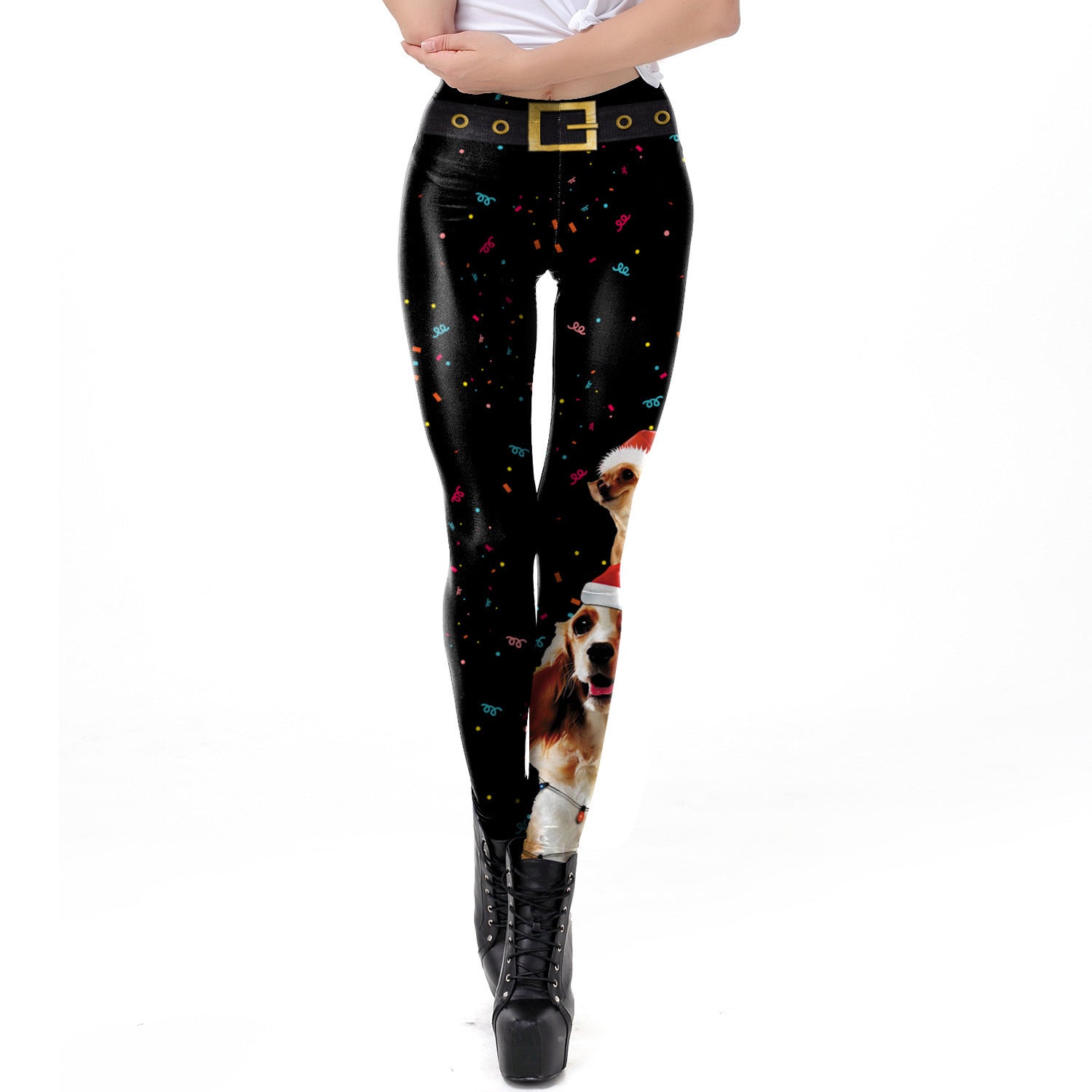 Leggings ajustados con estampado digital 3D sexy