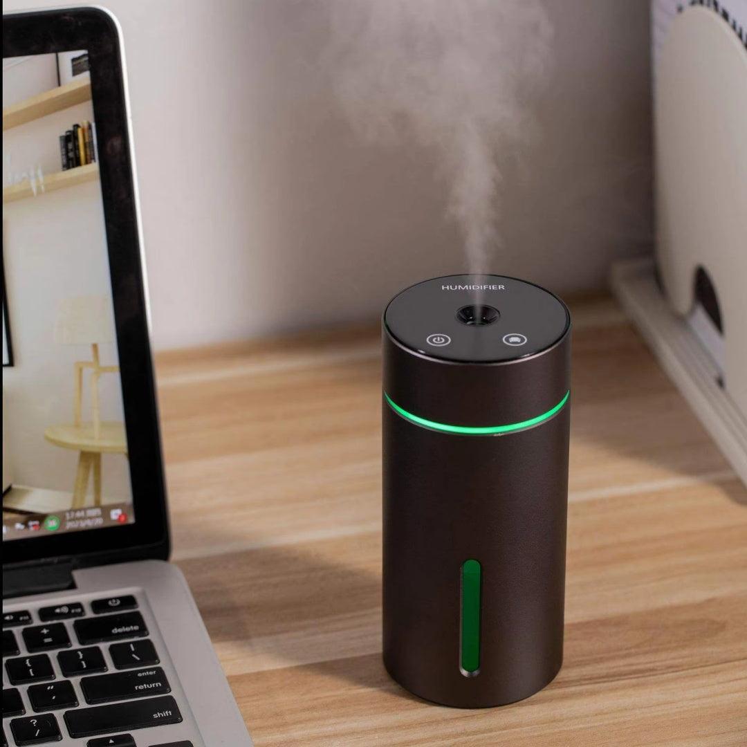 Humidificador portátil para coche, difusor de aceites esenciales de aluminio de 260 ml, ideal para el hogar y la oficina.