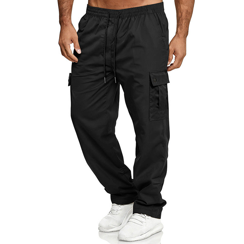 Pantalones de trabajo para exteriores, holgados y rectos, para hombre