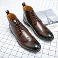 Botas de invierno de goma marrón para hombre