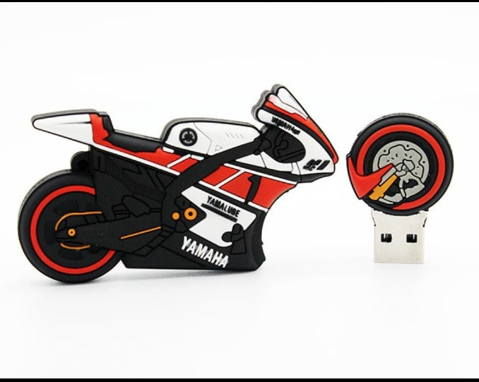Unidad USB de dibujos animados Unidad USB de muñeca Unidad USB de motocicleta