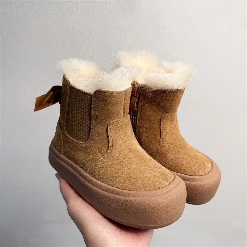 Botas de algodón con pelo integrado para niños