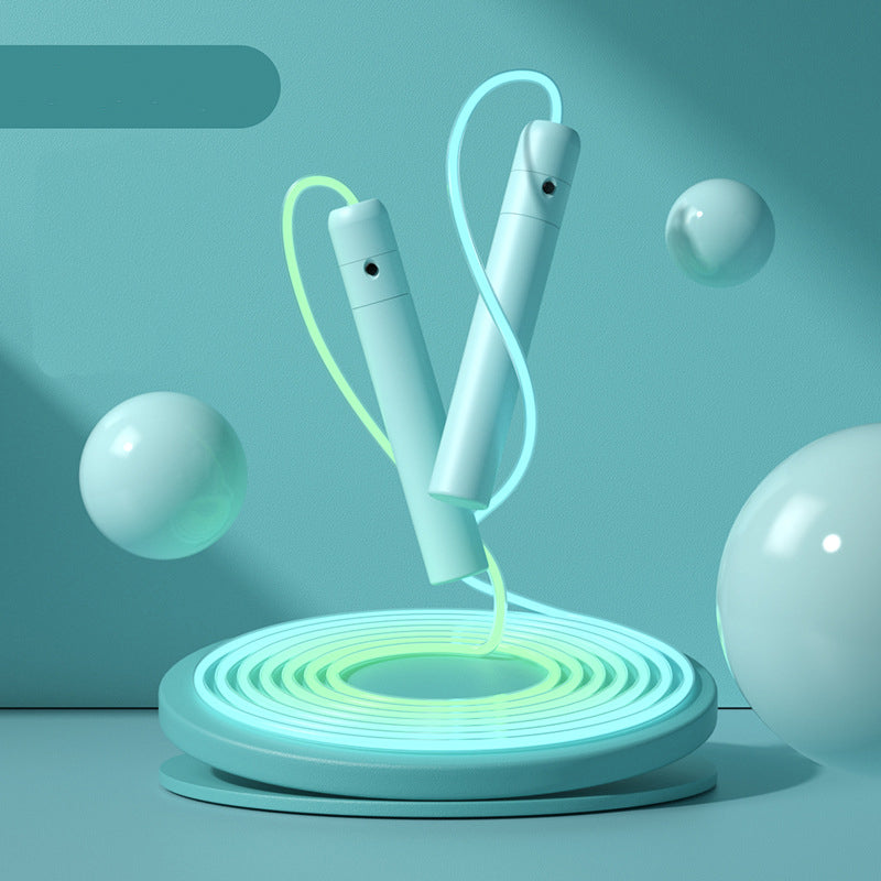 Cuerda luminosa de fibra óptica para deportes y fitness
