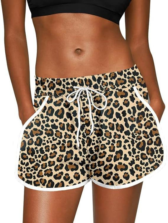 Pantalones cortos de estilo hawaiano para mujer, para estilos europeos y americanos