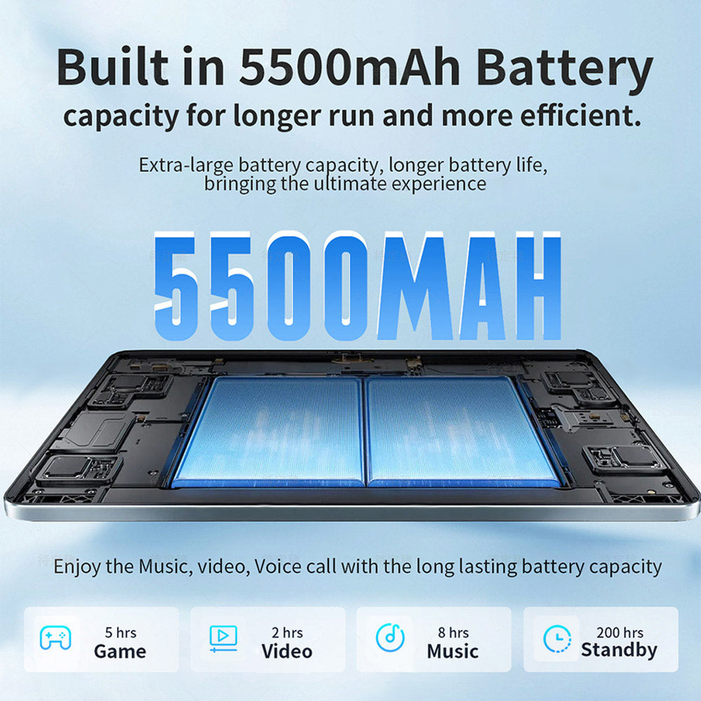 Tableta G-tab T9 Rockchip RK3562 de cuatro núcleos, 3 GB de RAM y 64 GB de ROM, 10,1 pulgadas, Android 14, color gris