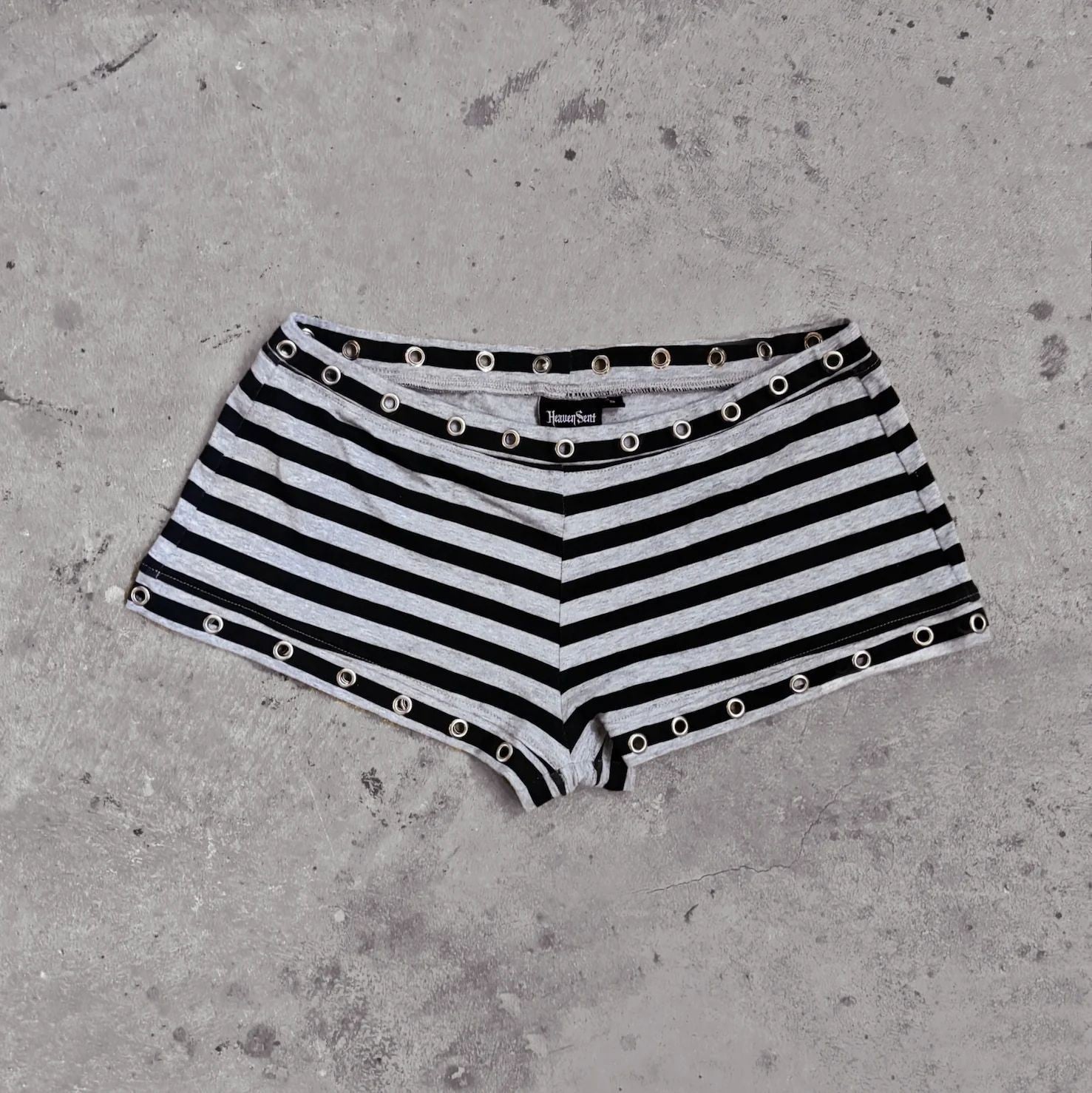 Womens Stylish Casual Striped Shorts