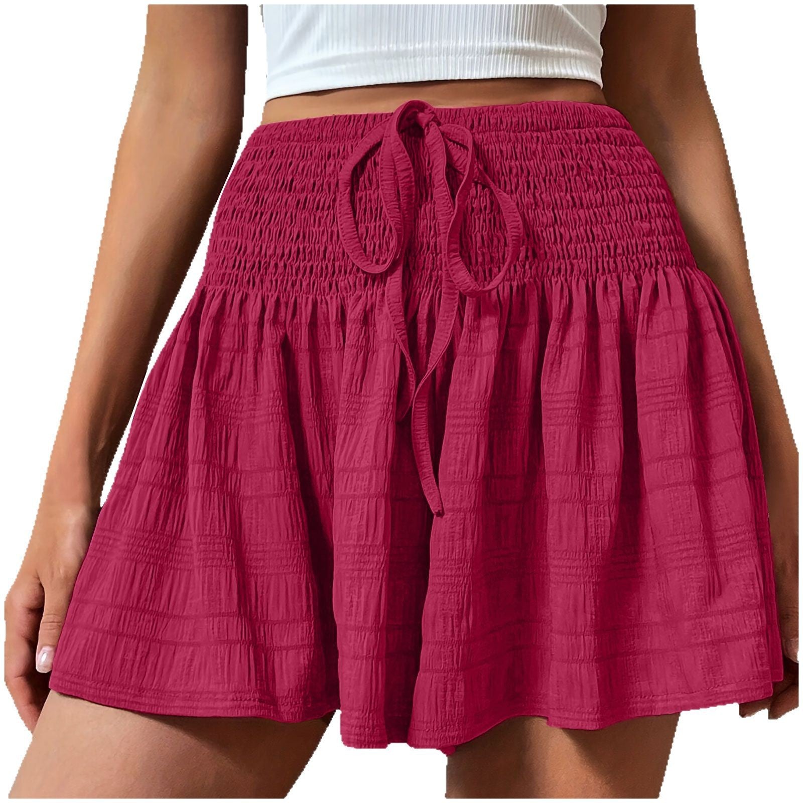 Shorts con cordón elegantes y minimalistas para mujer