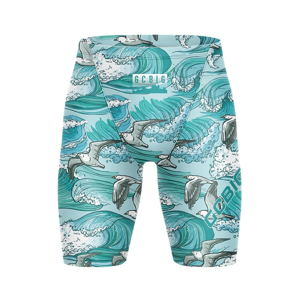 Men's Swimming Trunks Quick-drying Tight Team Production Clothes Outdoor Running