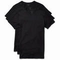 Slim-fit White And Black Crewneck T-shirt 3-pack