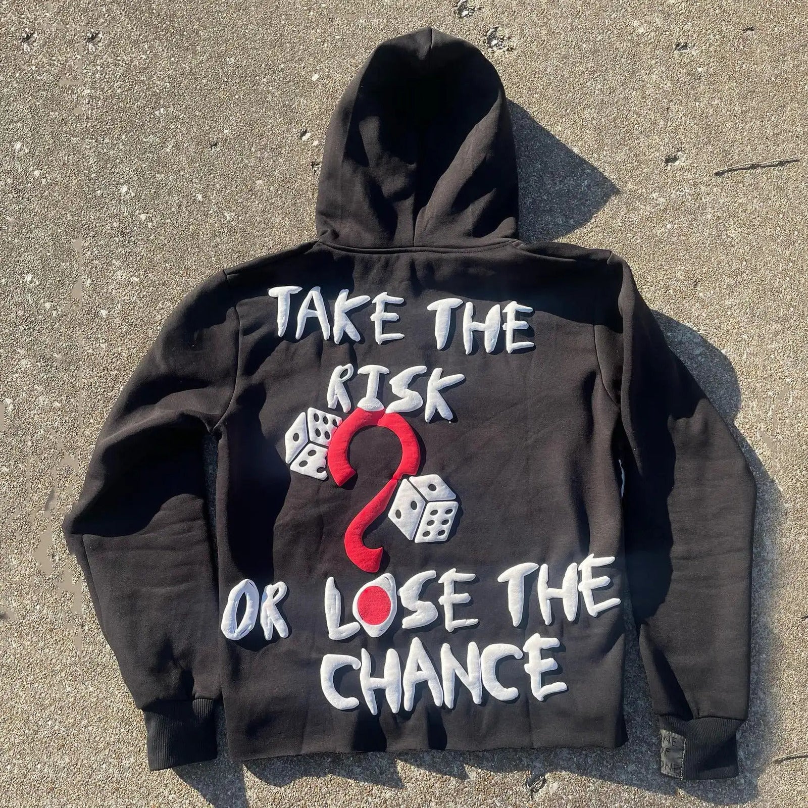 Men's Simple Print Long-sleeve Pullover Hoodie