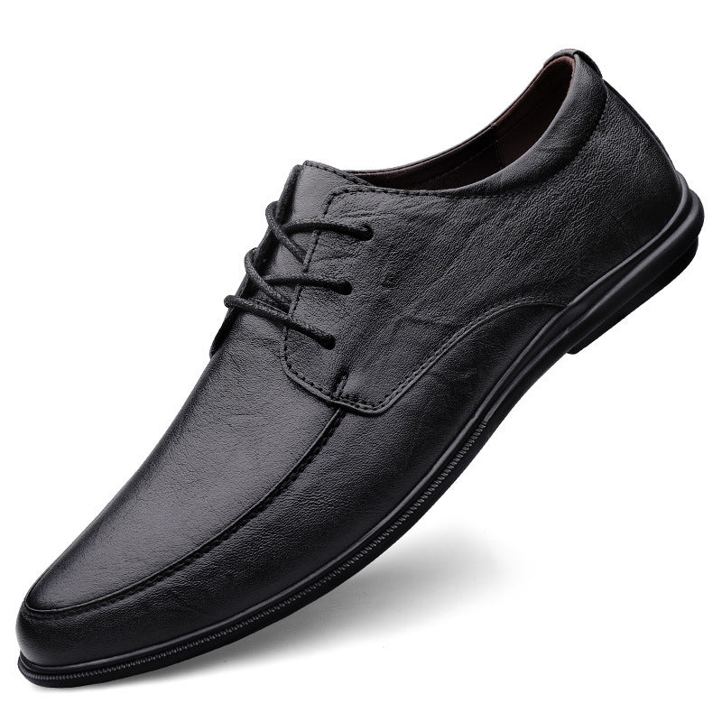 Zapatos casuales de cuero para hombre con suelas suaves