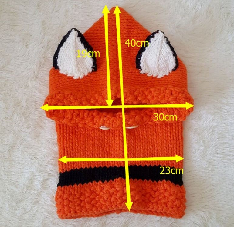 Gorro de lana para niños, tejido a mano, cálido, con orejeras, capa, para hombres y mujeres