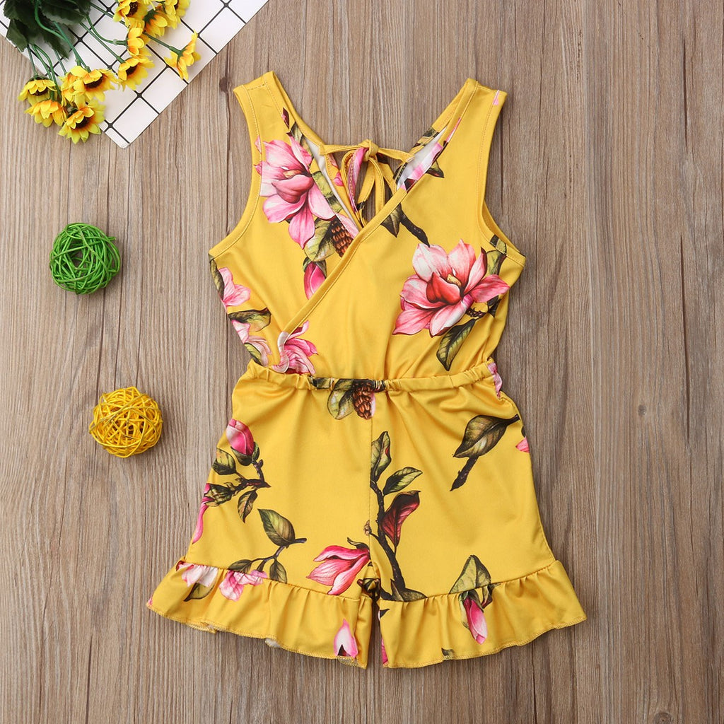 Ropa de verano para niñas y bebés con estampado floral